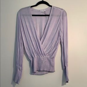 long sleeve v neck too